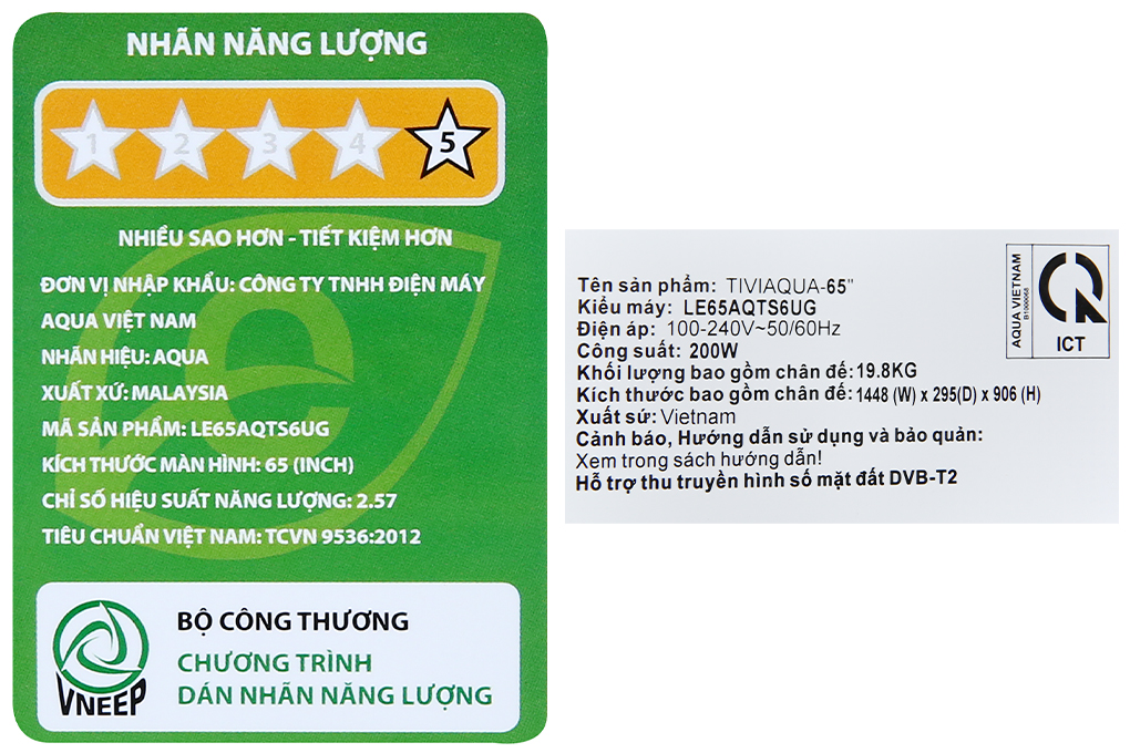 Android Tivi AQUA QLED 4K 65 inch LE65AQTS6UG