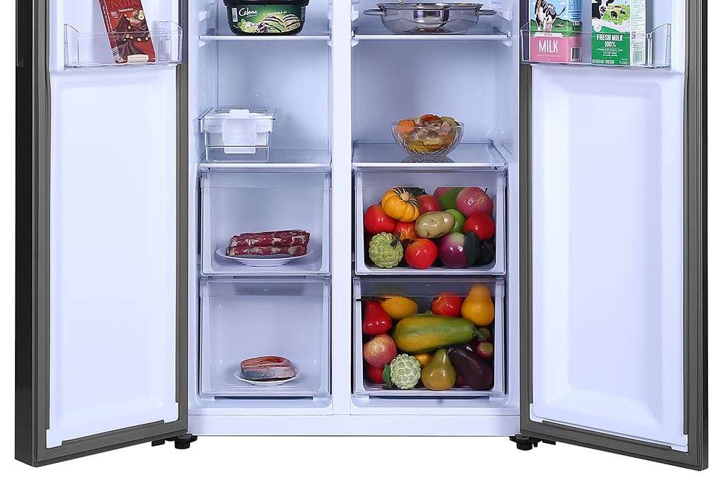 Tủ lạnh Aqua Inverter 480 lít AQR-S480XA(SG)