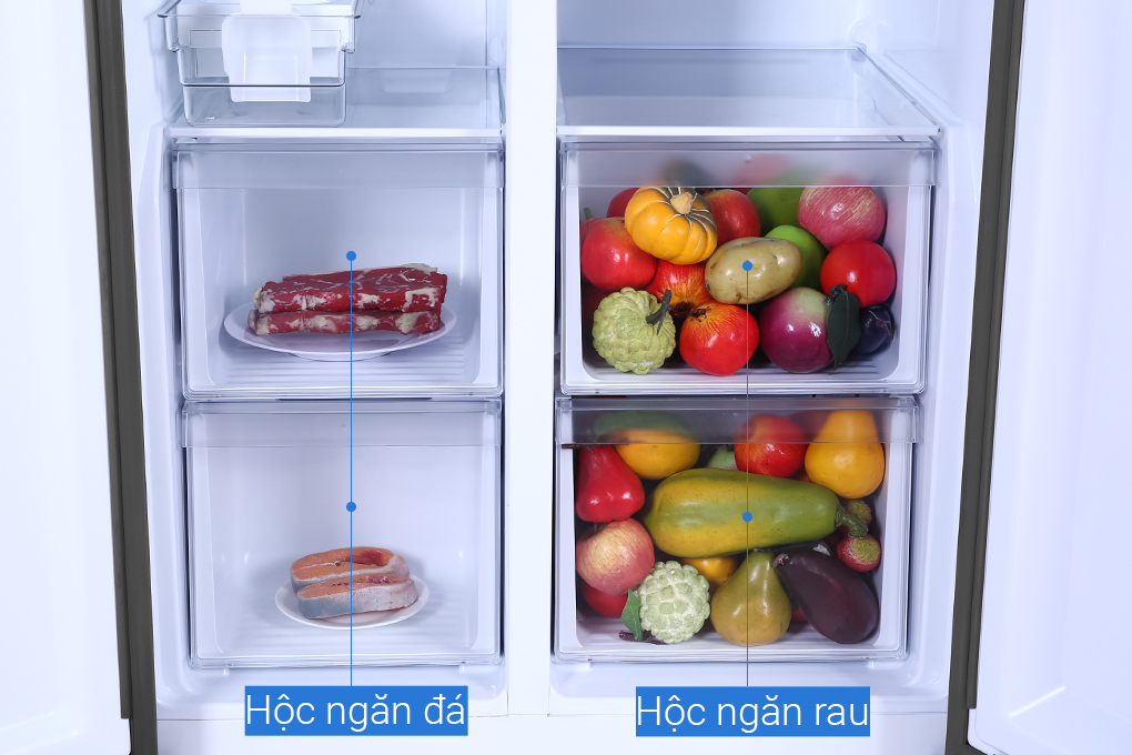 Tủ lạnh Aqua Inverter 480 lít AQR-S480XA(SG)