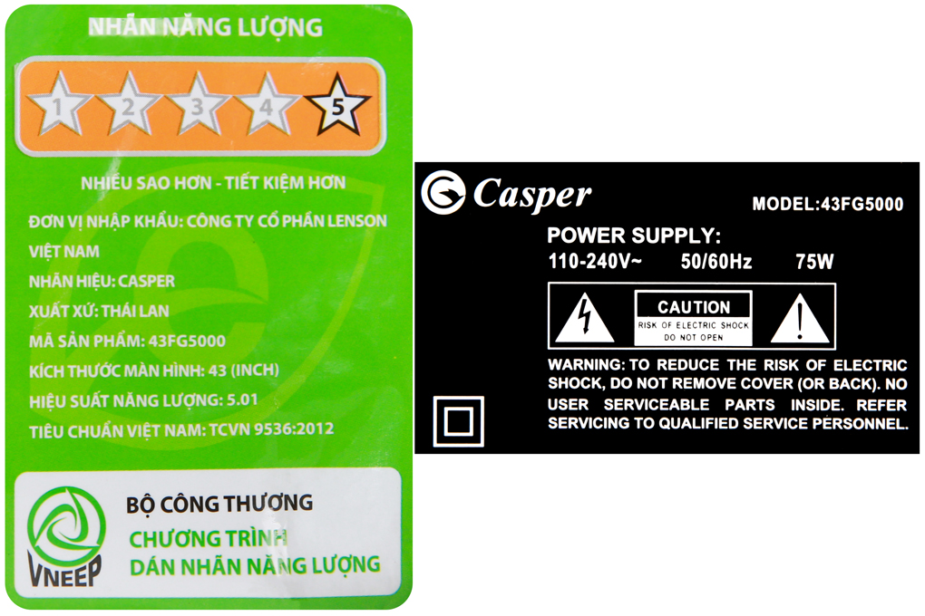 Android Tivi Casper 43 inch 43FG5000