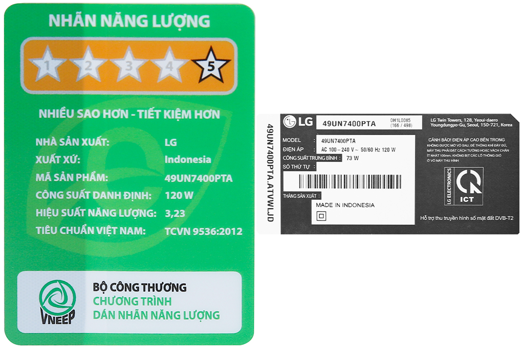 Smart tivi LG 4K 49 inch 49UN7400PTA