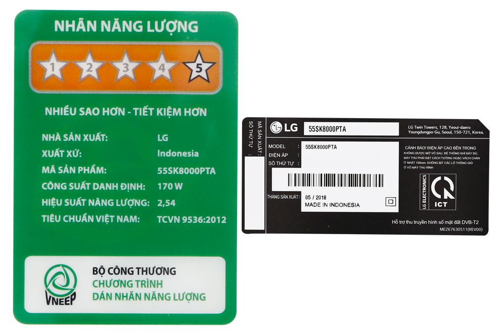 Smart Tivi LG 4K 55 inch 55SK8000PTA