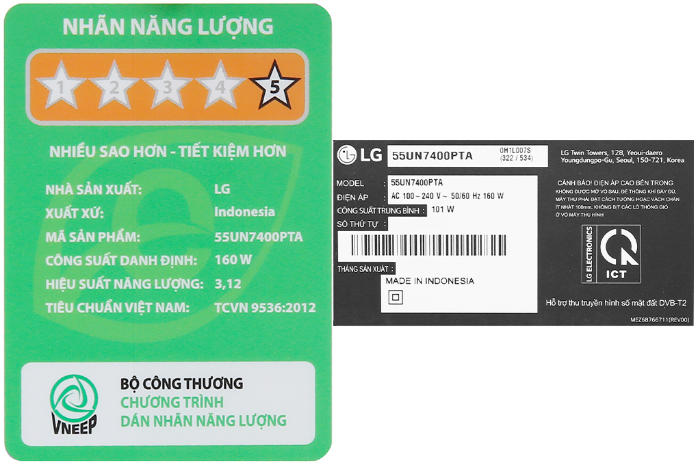 Smart Tivi LG 4K 55 inch 55UN7400PTA Mới 2020