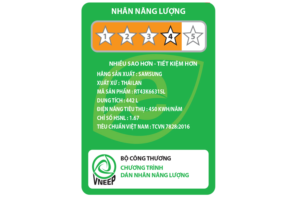 Tủ lạnh Samsung Inverter 438 lít RT43K6631SL/SV