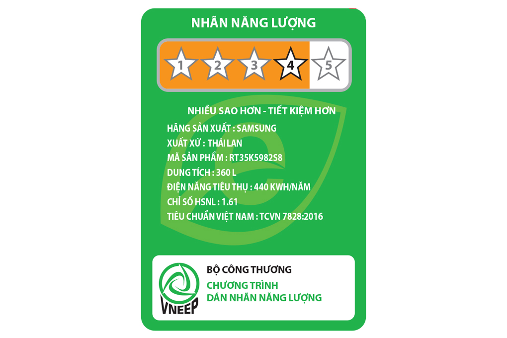 Tủ lạnh Samsung Inverter 360 lít RT35K5982S8/SV