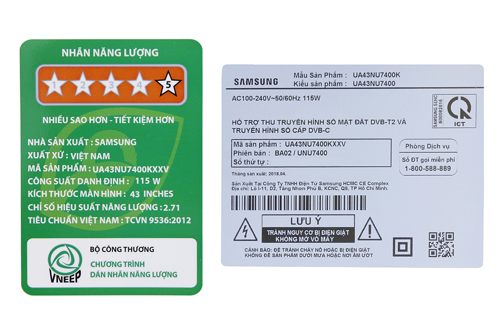 Smart Tivi Samsung 4K 43 inch UA43NU7400