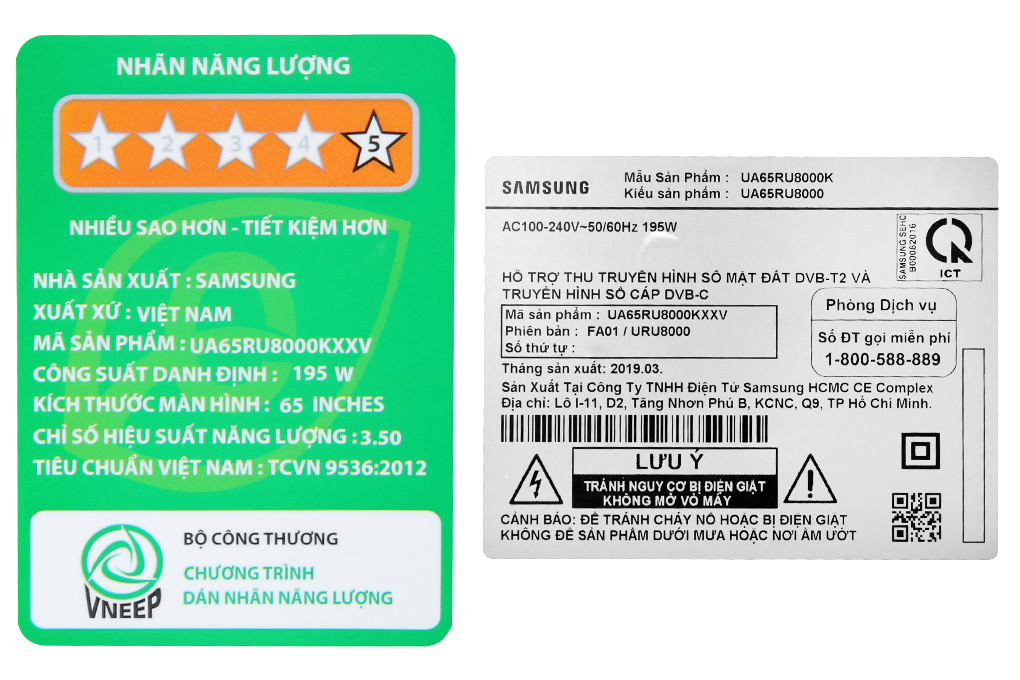 Smart Tivi Samsung 4K 65 inch UA65RU8000