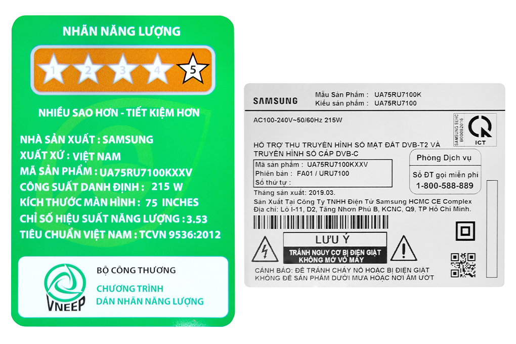 Smart Tivi Samsung 4K 75 inch UA75RU7100