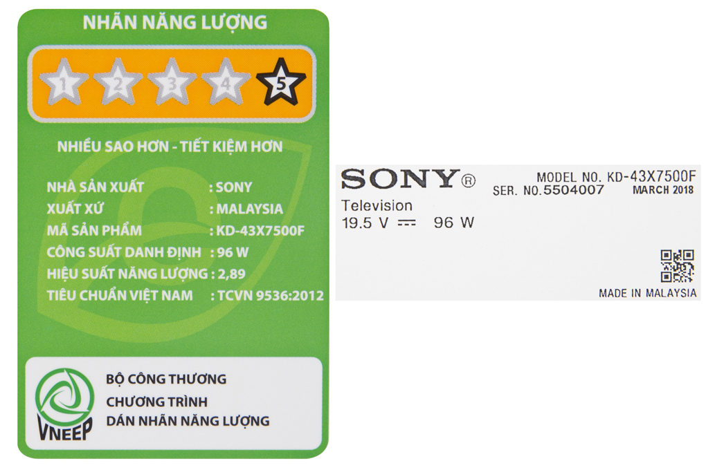 Android Tivi Sony 4K 43 inch KD-43X7500F