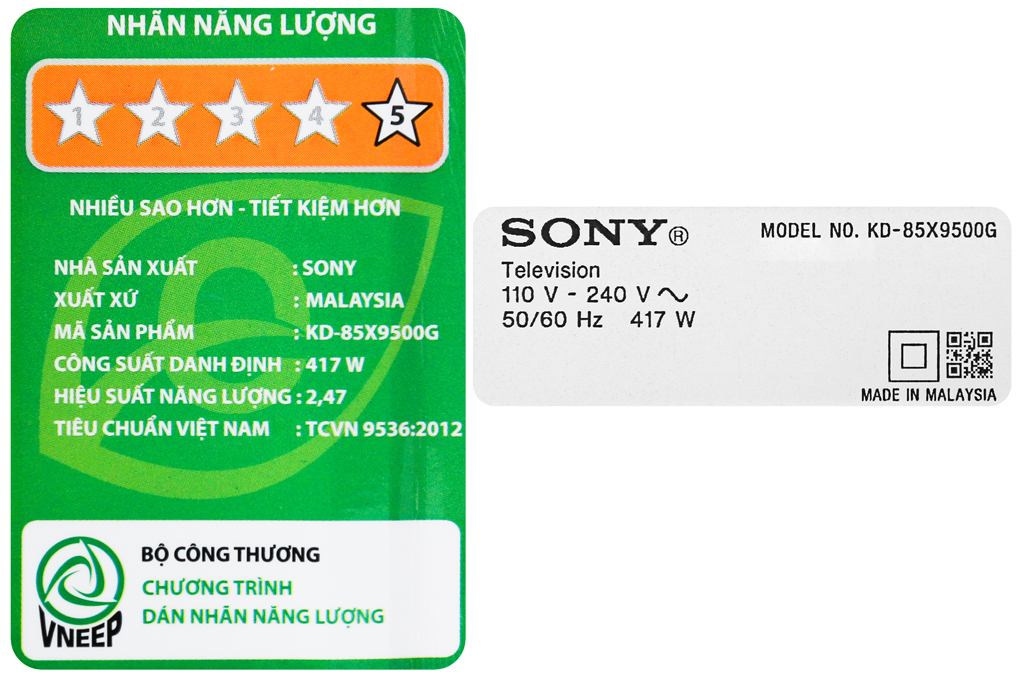 Android Tivi Sony 4K 85 inch KD-85X9500G