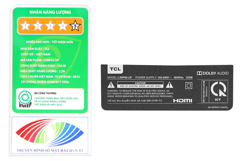 Smart Tivi TCL 4K 50 inch L50P65-UF
