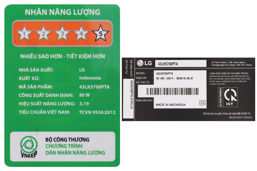 Smart Tivi LG 43 inch 43LK5700PTA