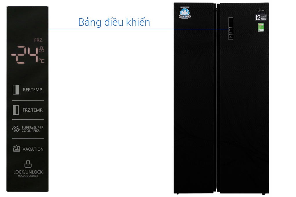 Tủ lạnh Midea Inverter 530 lít MRC-690GS