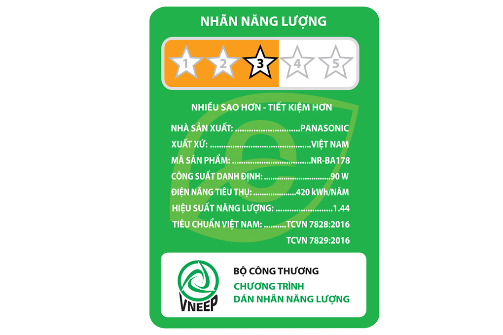 Tủ lạnh Panasonic Inverter 152 lít NR-BA178PSV1