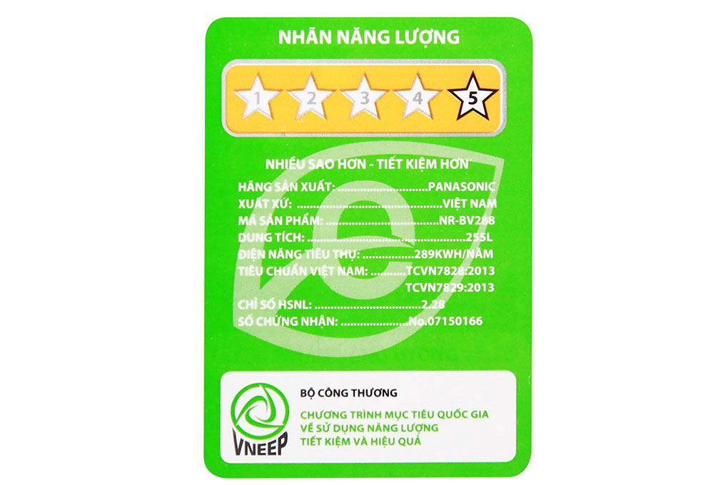 Tủ lạnh Panasonic Inverter 255 lít NR-BV288QSVN