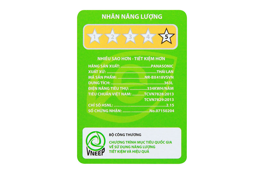 Tủ lạnh Panasonic Inverter 363 lít NR-BX418VSVN
