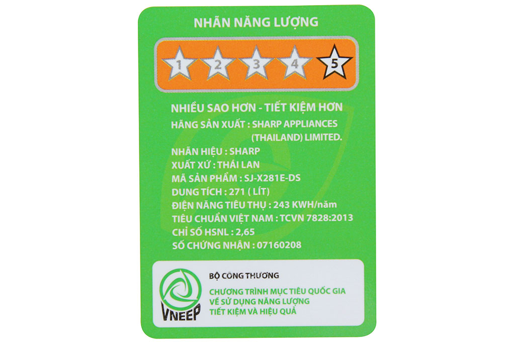 Tủ lạnh Sharp Inverter 253 lít SJ-X281E-DS