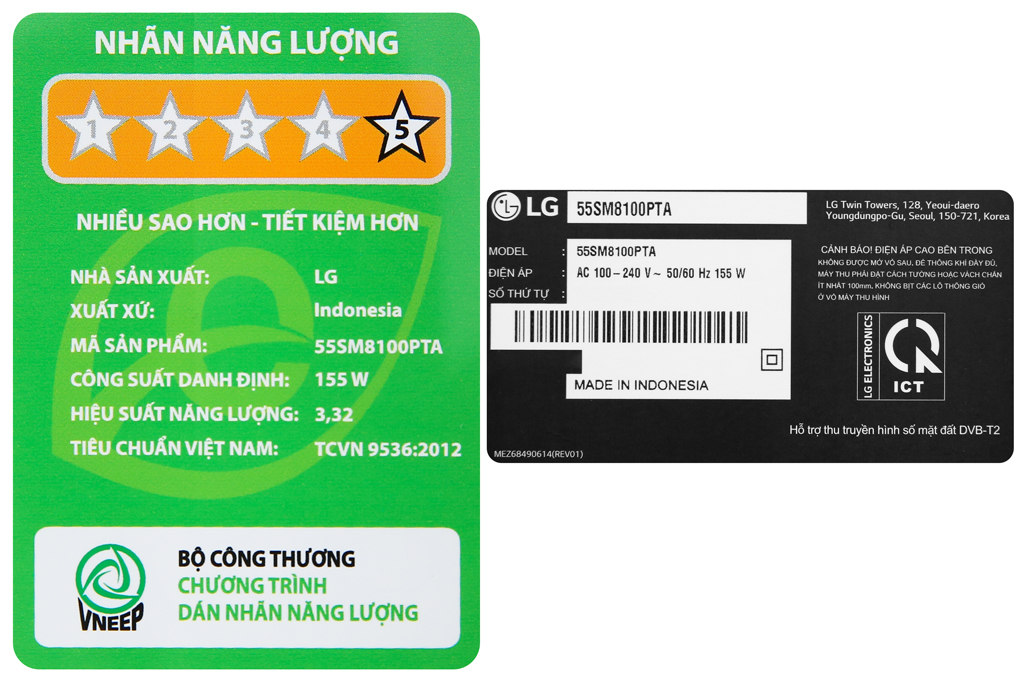 Smart Tivi LG 4K 55 inch 55SM8100PTA Mẫu 2019