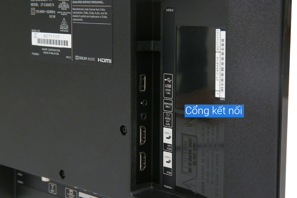 Smart Tivi Sharp 45 inch 2T-C45AE1X Mẫu 2019